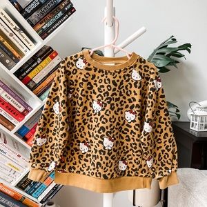 ZARA Hello Kitty Animal Print Top